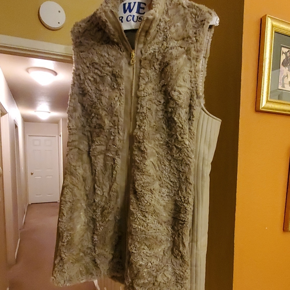 Leather Sweater vest